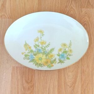 Ecko International Exquisite Fine China  1960's Serving Plate 14" Length